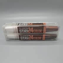 2x Maybelline Super Stay 24 Hr Color 2 Step Liquid Lipstick #345 Espresso Edge - £8.03 GBP
