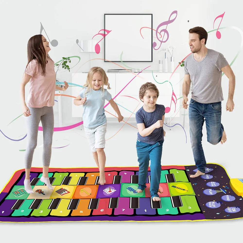 4 Styles Double Row Multifunction Musical Instrument Piano Mat Infant Fitness - £25.11 GBP+