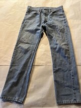 Levis 505 Jeans Mens 34x32 Light Wash Denim Pants Cotton Blue Y2k EUC Le... - £15.56 GBP
