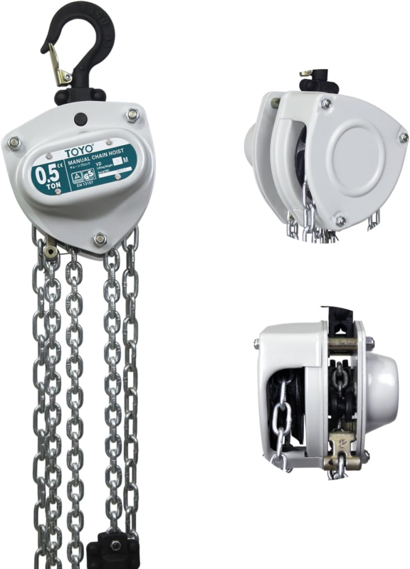 1100Lb,10Ft Manual Chain Block Hoist 0.5Ton Chain Fall 3M Come along Han... - $129.32