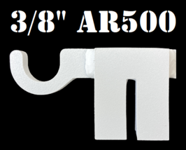 AR500 Hardened Steel Shooting Target T-Post Hook-1pc NRA Metal Gong Rang... - $33.65