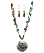 Necklace with Matching Earrings  Free Ship Fashion Jewelery New Turquoise - $9.89