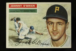 Vintage Baseball Card Topps 1956 #65 Johnny O&#39;brien 2nd Base Pittsburgh Pirates - £8.94 GBP
