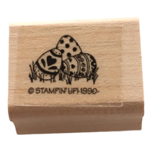 Stampin Up Rubber Stamp Easter Eggs Cluster Tiny Polka Dot Card Making Spring - £2.36 GBP