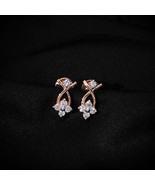 Unique Flower Diamond Earrings for Her - $306.00