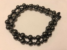 19&quot; MEDICAL THERAPY MAGNETIC NECKLACE Round BLACK BEADED BALL Design  - £15.51 GBP