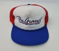 Vtg  Bally&#39;s Grand Casino Hotel Atlantic City  Gambling Truckers Hat Sna... - £14.86 GBP