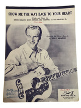 Show Me The Way Back To Your Heart 1949 Eddy Arnold Sheet Music - $128.31 MXN