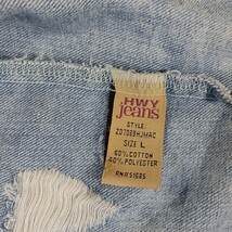 Highway Jeans Women's Blue Cotton Blend Distressed Denim Jacket Pockets Size L image 4