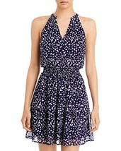 MSRP $88 Aqua Abstract Print V Neck Dress Navy Size XS - $34.20