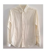 6397 Cotton Button Down Oversized Uniform Long Sleeve Shirt Off-White Si... - $123.09 CAD
