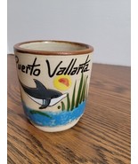 Tonala Puerto Vallarta Pottery Dolphin Coffee Mug Tea Cup - $25.99 CAD