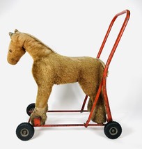 Antique United Kingdom Tri-ang Push Along Horse Vintage Toy Doll Bear Display - £218.57 GBP