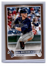 Mike Brosseau 2022 Topps Gold SP 1013/2022 Tampa Bay Rays - £1.56 GBP
