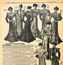 1901 Ladies Wrapper Reproduction Advertisement Sears Fashion Clothing DW... - $24.99
