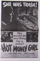 Vtg. She Was Trash Dawn Addams Hot Money Adult Movie Cult Girl Poster Print Ad - £9.29 GBP