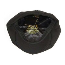 Mens Fashion Classic Flannel Wool Apple Cap Hat by Bruno Capelo ME900 Black image 2