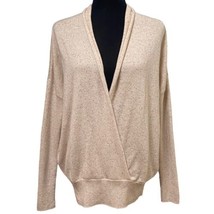 Leo &amp; Sage Pullover Speckle Long Sleeve Cashmere Ribbed Sweater Size Medium - $40.99