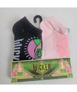 Wicked Girls Socks  Glinda Elphaba Movie Pink Green Sz 10-4 (6 Pack) Set... - $8.89