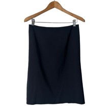 Theory Women Pencil Skirt Blue Golda 2 Urban Virgin Wool Double Split Si... - $39.59