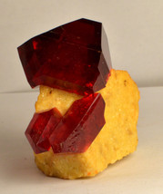 #7040 Pruskite - Lab Grown - Dark Red, Great Crystal Shape - £48.11 GBP