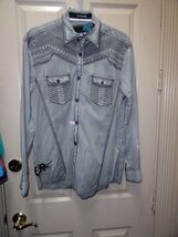 Men's Roar Signature Long  Sleeve Button Up Shirt Size Medium - $94.05