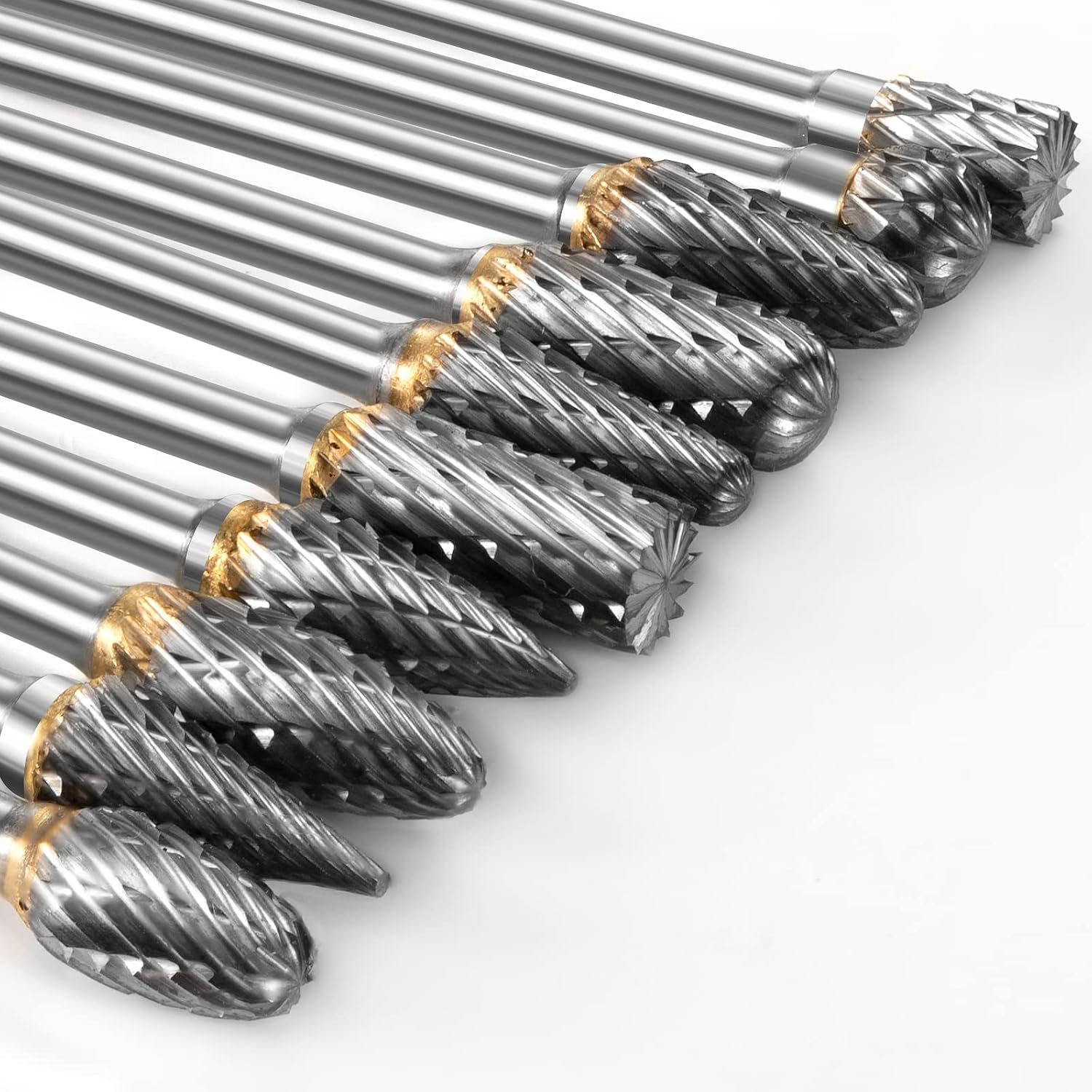 Carbide Burr Set Compatible With Dremel Rotary Tool 10Pcs Die Grinder Bits - $18.62