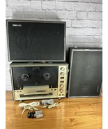 Denki Onkyo Dokorder 7000 Reel to Reel Player W/ Two Speakers READ - $189.99
