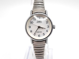 2000 Timex Indiglo Watch Women New Battery Silver Tone H5 22mm - $17.82