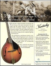 Saga Kentucky KM-505 Artist A-Model Mandolin guitar advertisement 2019 ad print - £3.57 GBP