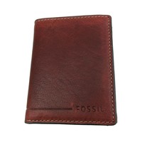 Fossil Allen Trifold RFID Mens Brown Leather Wallet NEW SML1550231 - £27.49 GBP