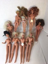 Lot of 9 Barbie Dolls and her friends  preowned Nude Vintage - £11.99 GBP