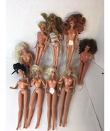 Lot of 9 Barbie Dolls and her friends  preowned Nude Vintage - £11.78 GBP