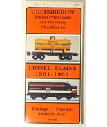 Greenberg&#39;s Guide To Lionel Trains Pocket Price Guide Booklet 1901-1992 ... - $5.44 CAD