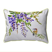 Betsy Drake Wisteria and Bird Extra Large 20 X 24 Indoor Outdoor Pillow - £54.37 GBP
