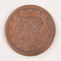 1851 Half Cent in Fine+ Condition, Brown Color, Strong Fine if not VF! - £90.99 GBP