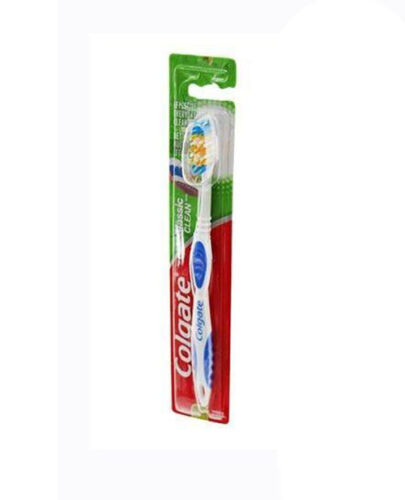 Toothbrush Colgate Classic Full Head Toothbrush Medium Bristles Blue - $2.43