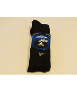 Adidas mens athletic 3 pair socks mens shoe size 6-12 sock size 10-13 black - £13.34 GBP