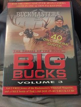 Buckmasters  Big Bucks Volume 3 (DVD 2004) The Thrill Of The Hunt~Deer~tips - £2.44 GBP