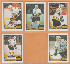 1987 Topps OPC Boston Bruins Team Lot 18 Cam Neely Rick Middleton Steve Kasper - £5.92 GBP