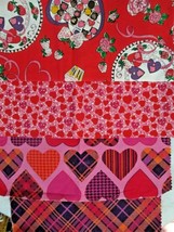 Fabric General &quot;Candy Box&quot; Quilter&#39;s Valentine Sampler 6 Mix/Match Pcs $5.50  - £4.39 GBP