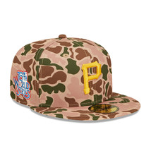 New Era Pittsburgh Pirates 76th World Series Duck Camo Fitted Hat 59Fifty New - £27.67 GBP