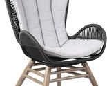 Benjara BM245723 Patio Indoor Outdoor Lounge Chair with Intricate Rope W... - $1,366.99
