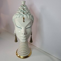 1950s MCM Cleopatra Italy Figural Decanter Persian Lady Head Figural Art... - $123.75
