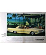 Mercury Yellow Lincoln continential Tradition 2 page Relaxing 1965 Vinta... - $201.47 MXN