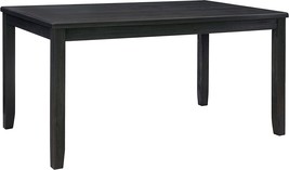 Linon Dark Charcoal Wooden Dining Carter Table, Height - £263.61 GBP
