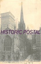 New York Città ~Trinità Chiesa~ 1906 Dagherrotipo Foto Cartolina - £5.83 GBP