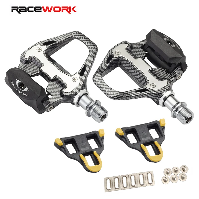 RACEWORK R550 Ultra Light   Road Bikes Lock Pedal Ultra-Light Self-Loc Aluminum  - $133.35