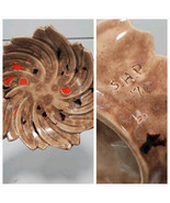 Handmade Pottery Dish Ashtray Speckled Splatter Drip Glaze Signed &quot;SHP&quot; 6&quot; - $21.61 CAD
