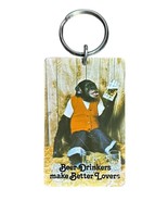 Vintage 1980 Keychain Humor Beer Drinkers Make Better Lovers Monkey Funn... - $17.64 CAD